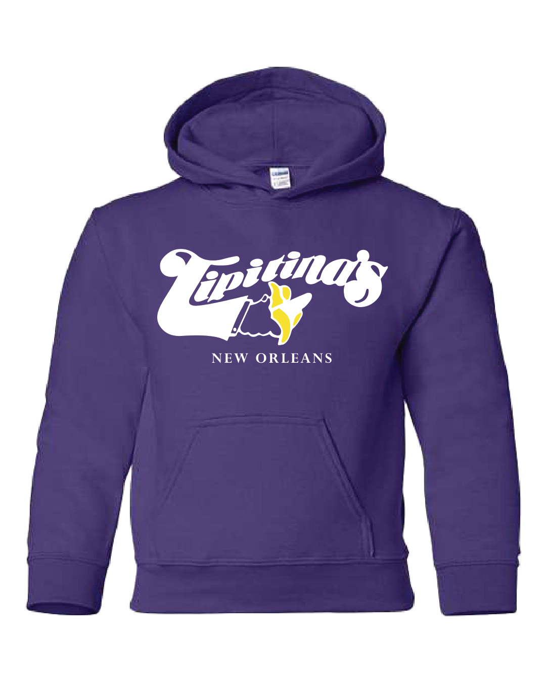 Youth Tipitina's Logo Pullover Hoodie - Purple
